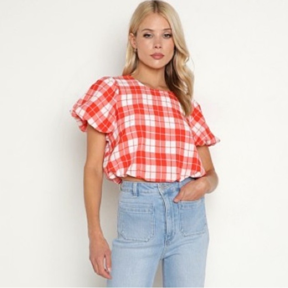 Show Me Your Mumu Highland Crop Top Picnic Plaid